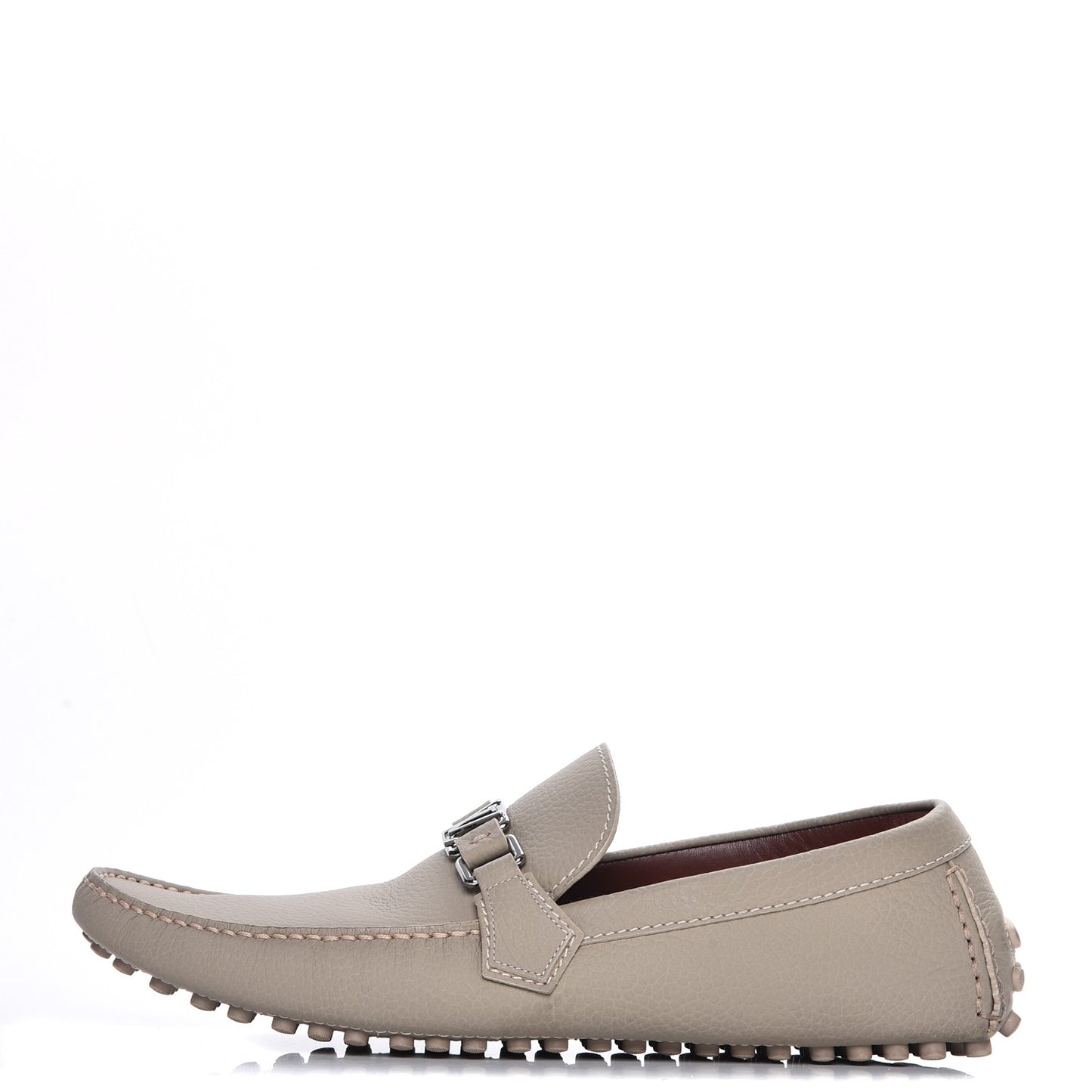 Mens Calfskin Hockenheim Moccasin Loafers 11 Beige