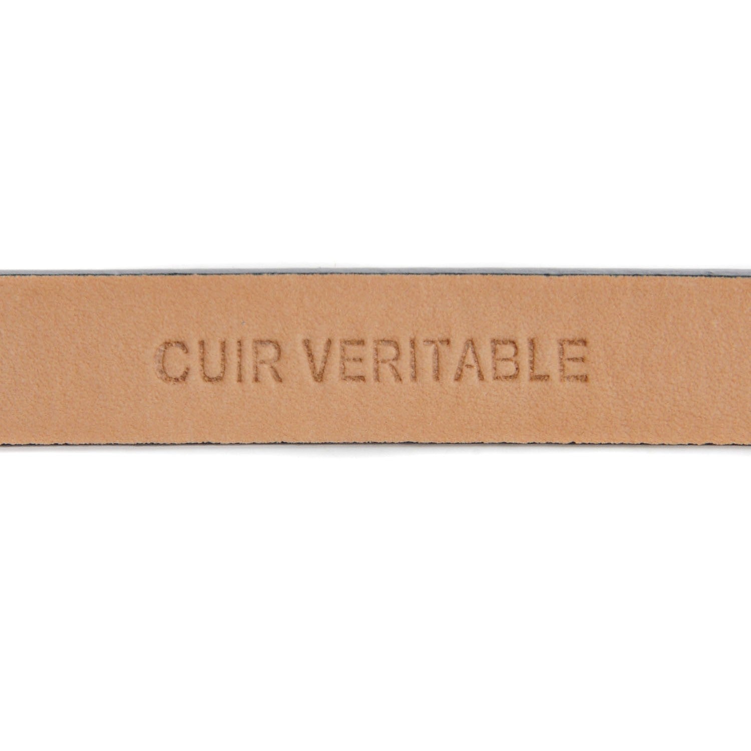 Chanel Leather CC Logo Skinny Belt 80 32 Navy Blue 3 of 6