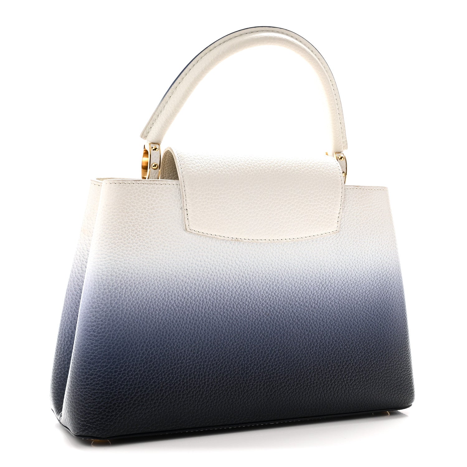 Louis Vuitton Taurillon Capucines PM Blue Marine 3 of 9