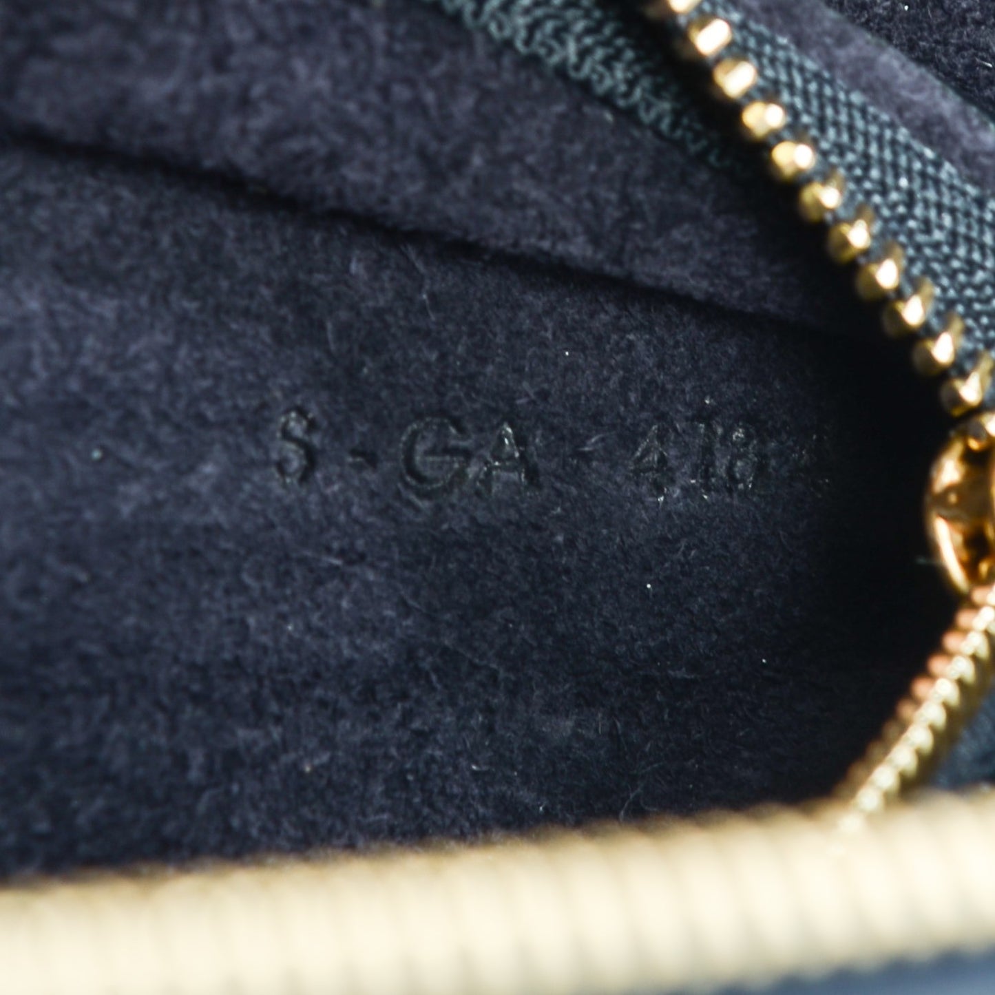 Bullhide Calfskin Small Ring Bag Navy Blue