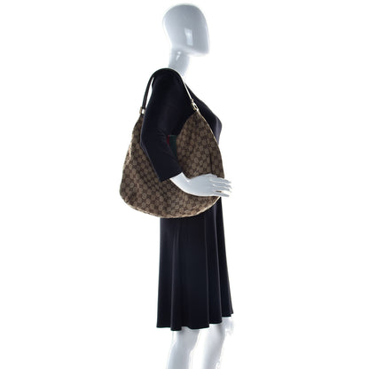 Gucci Monogram Large New Ladies Web Hobo Off White 2 of 22