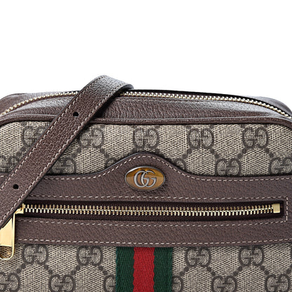 Gucci GG Supreme Monogram Web Mini Ophidia Shoulder Bag Brown 7 of 10