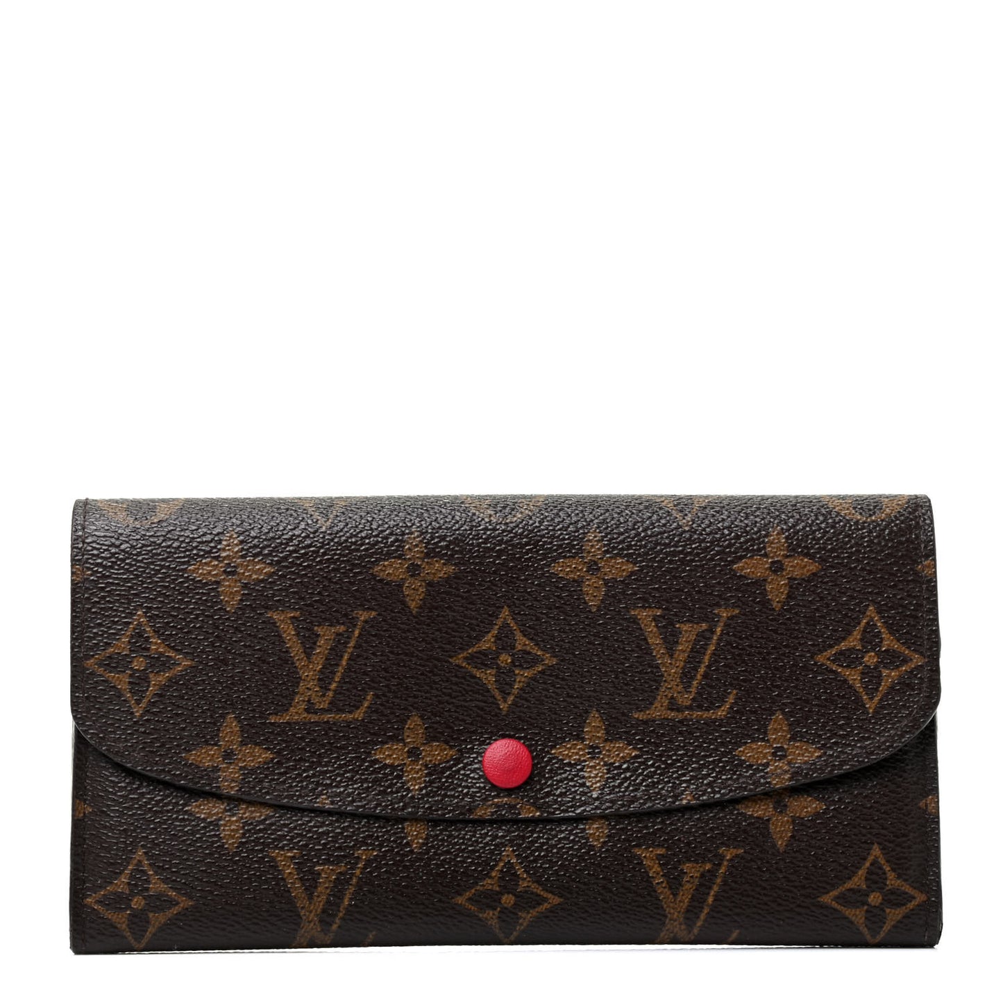 Monogram Emilie Wallet Red