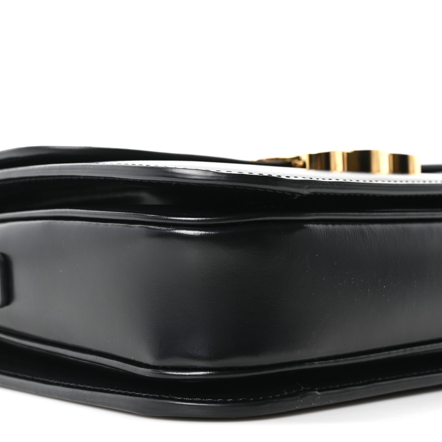Shiny Calfskin Medium Triomphe Black
