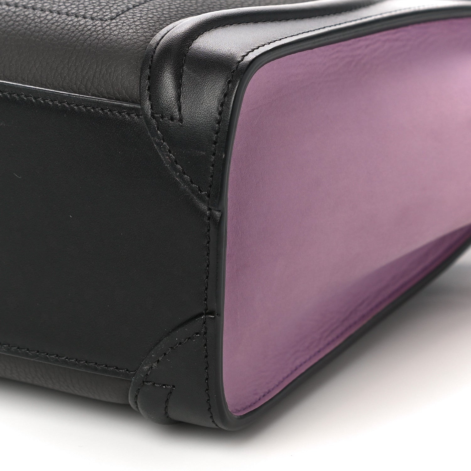 Celine Smooth Drummed Calfskin Tri-color Nano Luggage Anthracite 9 of 11