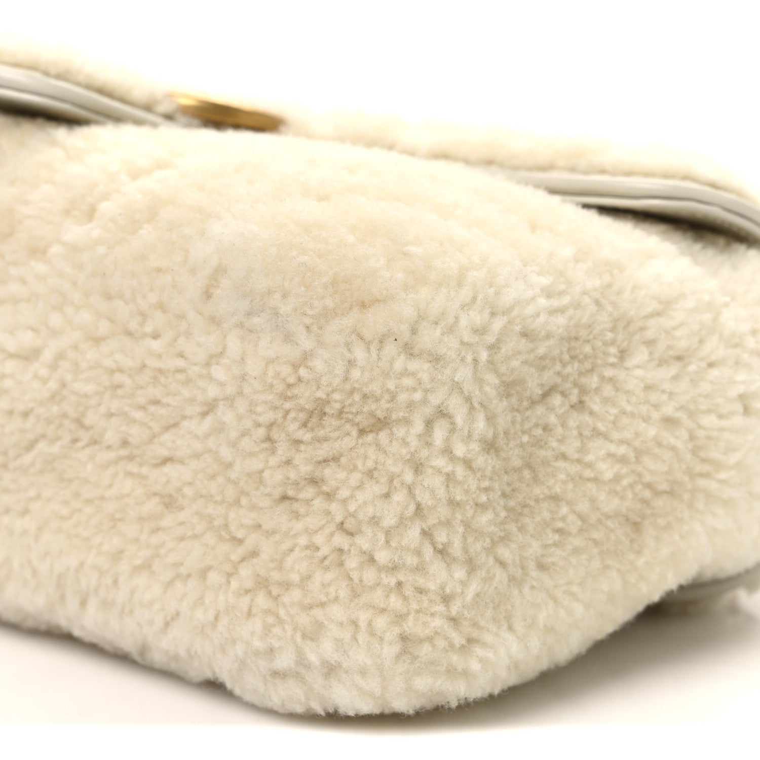 Gucci Merinos Wool Small GG Marmont Shoulder Bag Old White 10 of 10