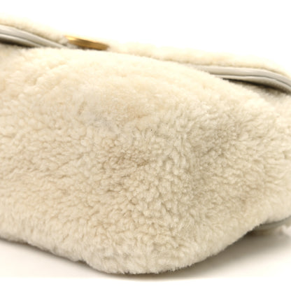 Gucci Merinos Wool Small GG Marmont Shoulder Bag Old White 10 of 10