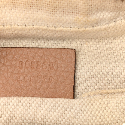 Gucci Pebbled Calfskin Small Soho Disco Bag Camelia 7 of 10