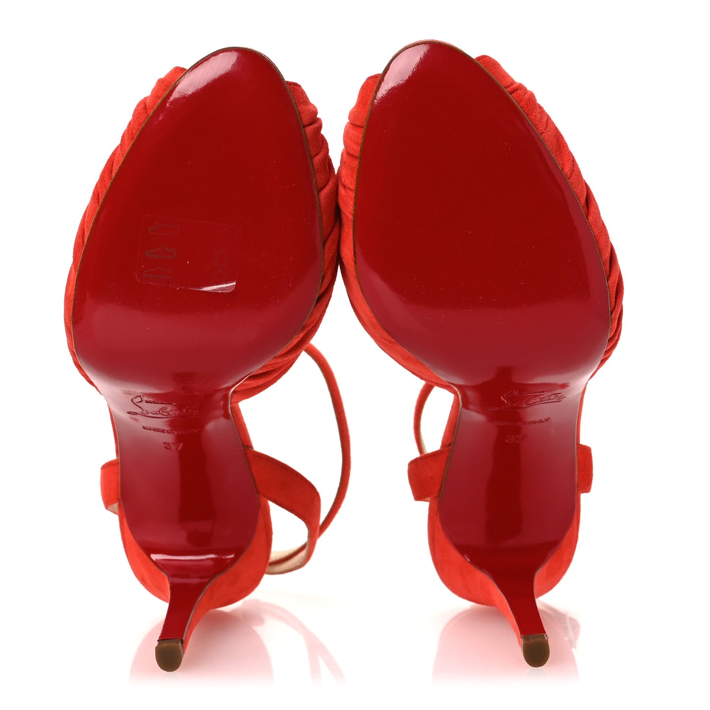Veau Velours Greissimo 100 Sandals 37 Lipstick