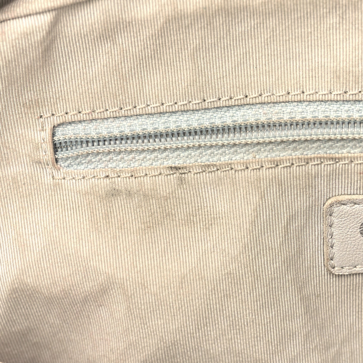 Metallic Grained Calfskin Quilted Small Casual Rock Flap Silver