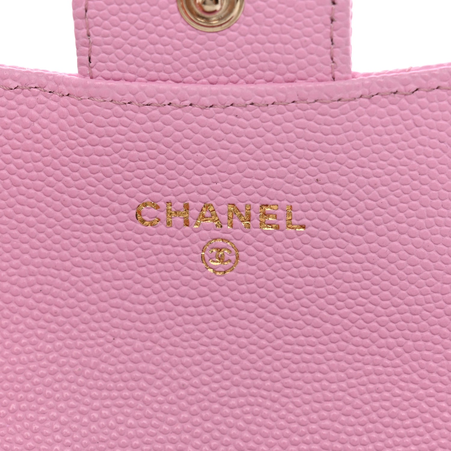 Chanel Caviar Quilted Flap Card Holder Wallet Pink 6 of 10