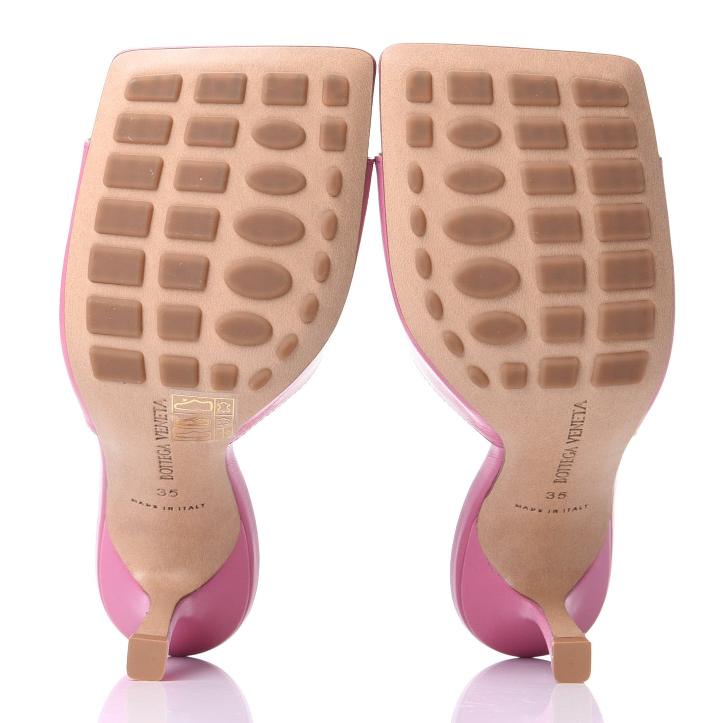 Lambskin Stretch Mule Sandals 35 Lollipop