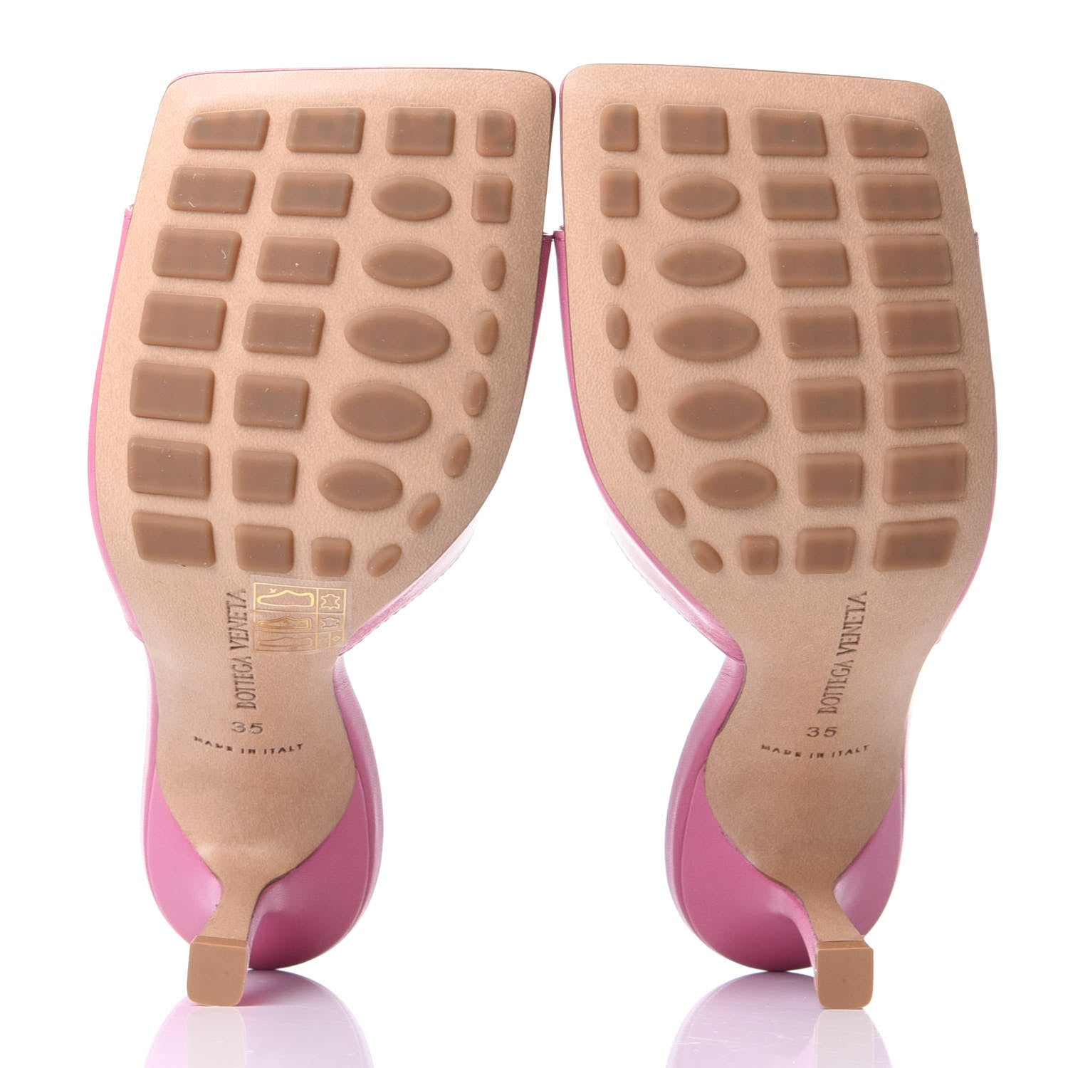 Bottega Veneta Lambskin Stretch Mule Sandals 35 Lollipop 7 of 9