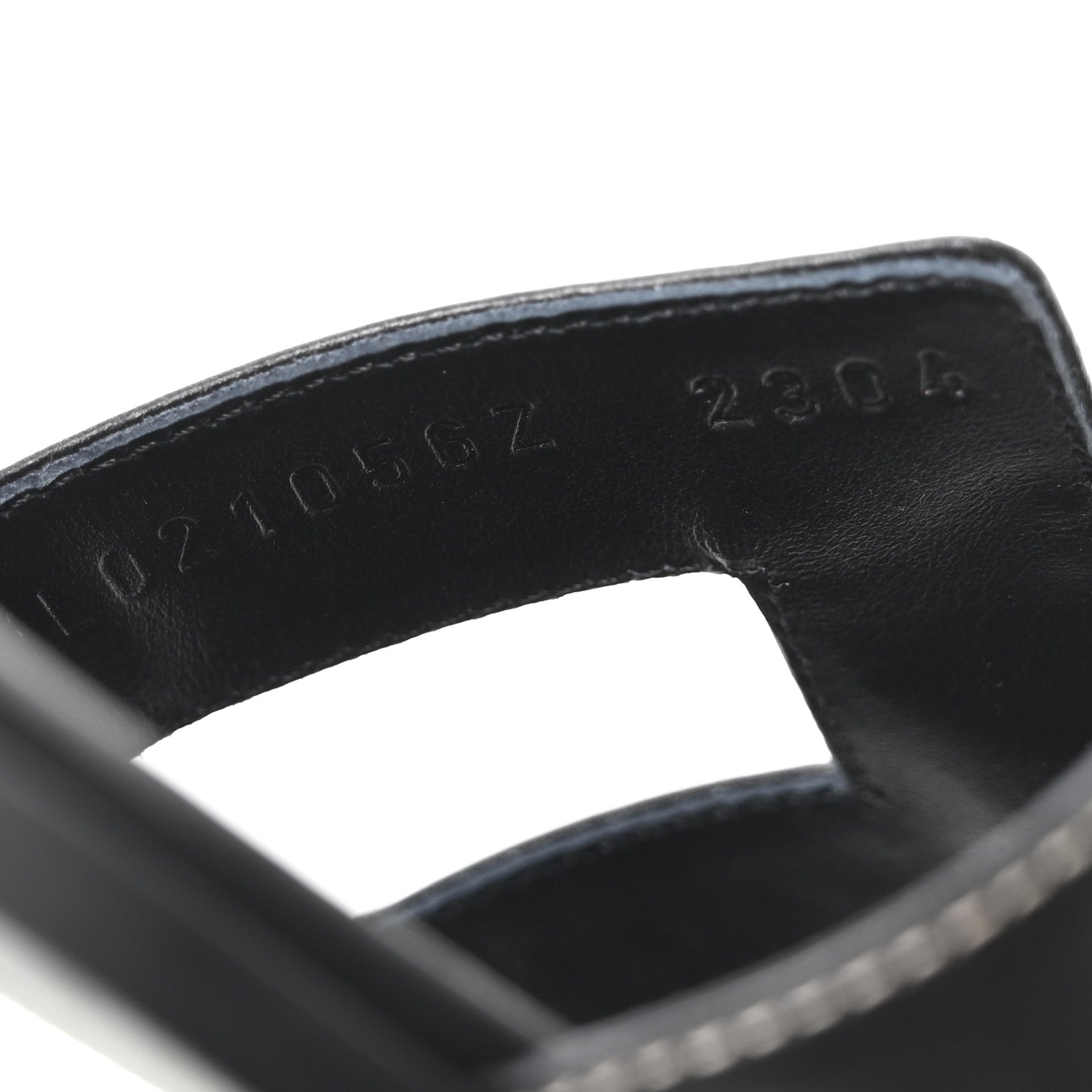 Hermes Box Calfskin Oran Sandals 39.5 Black 9 of 9