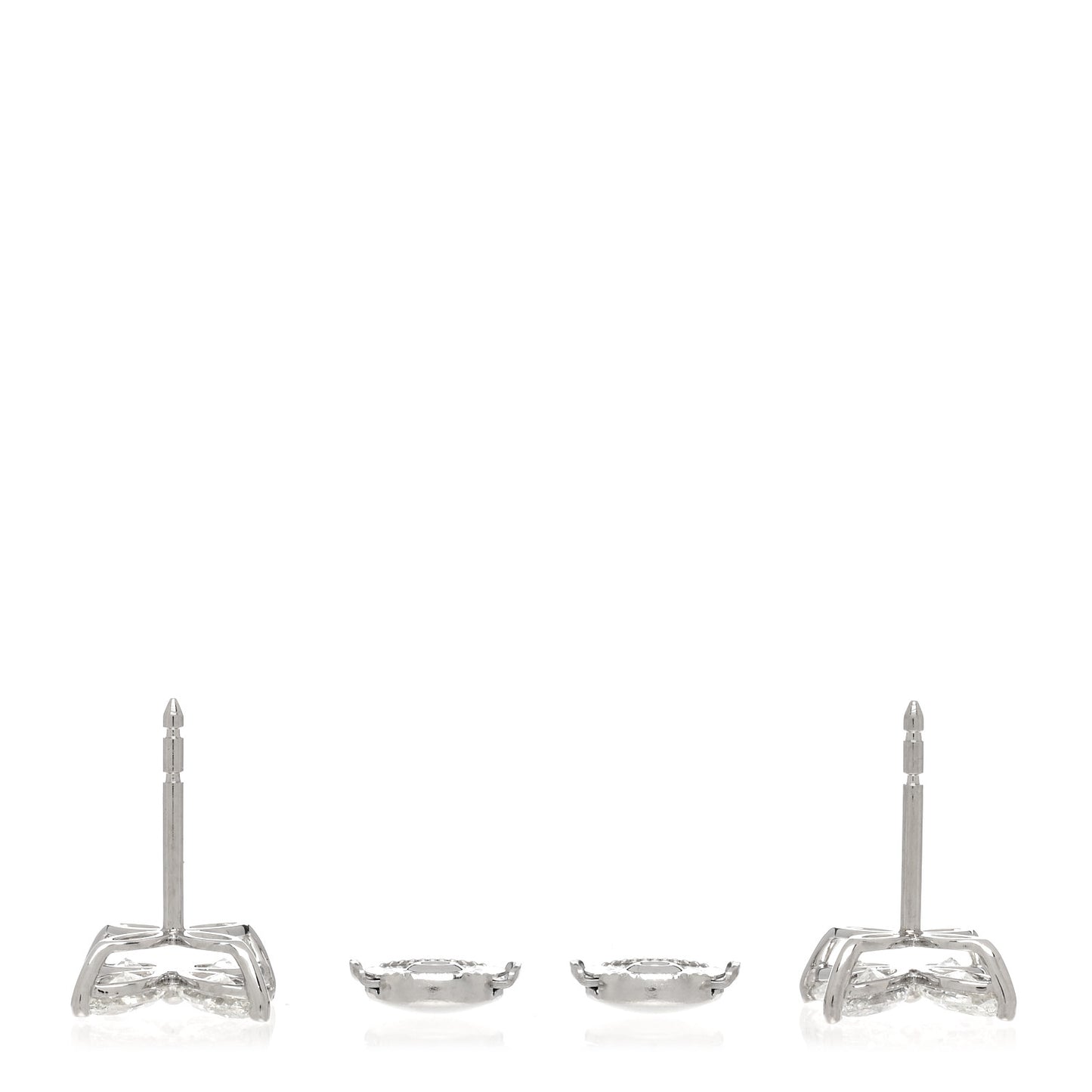 Platinum Diamond Large Victoria Earrings