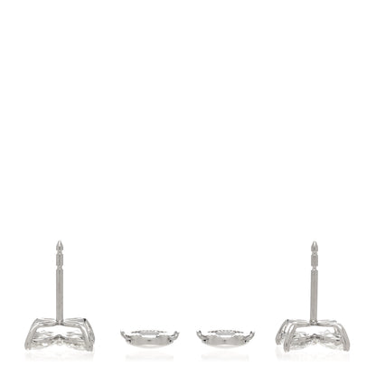Tiffany Platinum Diamond Large Victoria Earrings 3 of 5