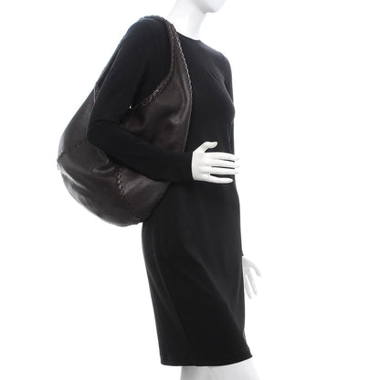 Bottega Veneta Cervo Deerskin Large Hobo Ebano 2 of 12