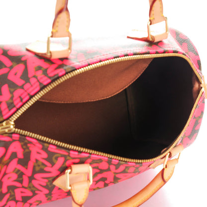 Louis Vuitton Monogram Graffiti Speedy 30 Fuchsia 6 of 7