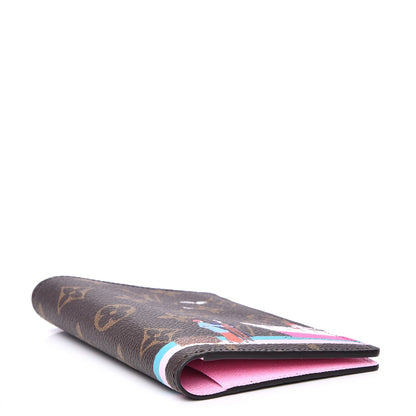 Louis Vuitton Monogram 2016 Christmas Animation Passport Cover Rose Ballerine 3 of 8