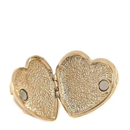 Chanel Metal CC Open Heart Paris Ring 50 Gold 5 of 5