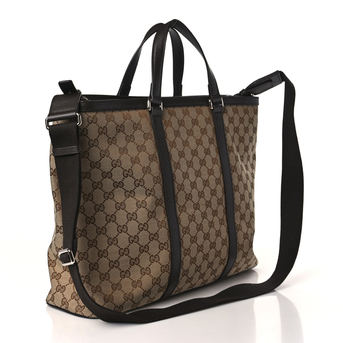 GG Monogram Large Joy Tote Bag Dark Brown