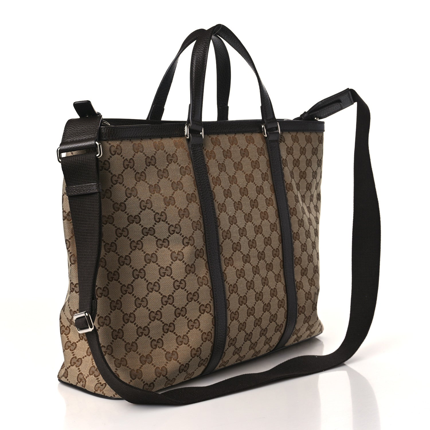 Gucci GG Monogram Large Joy Tote Bag Dark Brown 3 of 9