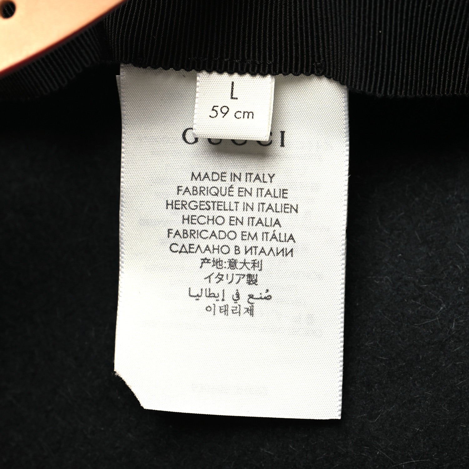 Gucci Felt Dame Hat L Black 8 of 8
