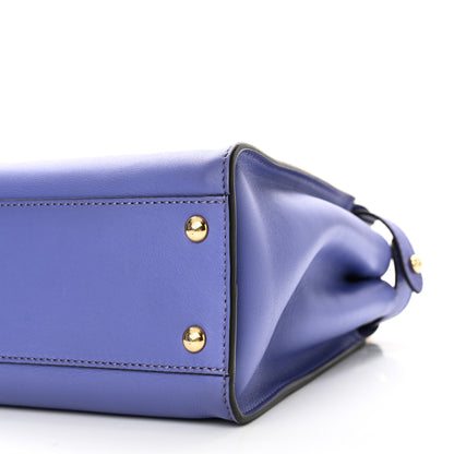 Fendi Vitello Seta Medium Peekaboo Iconic Satchel Viola Cassis 9 of 9