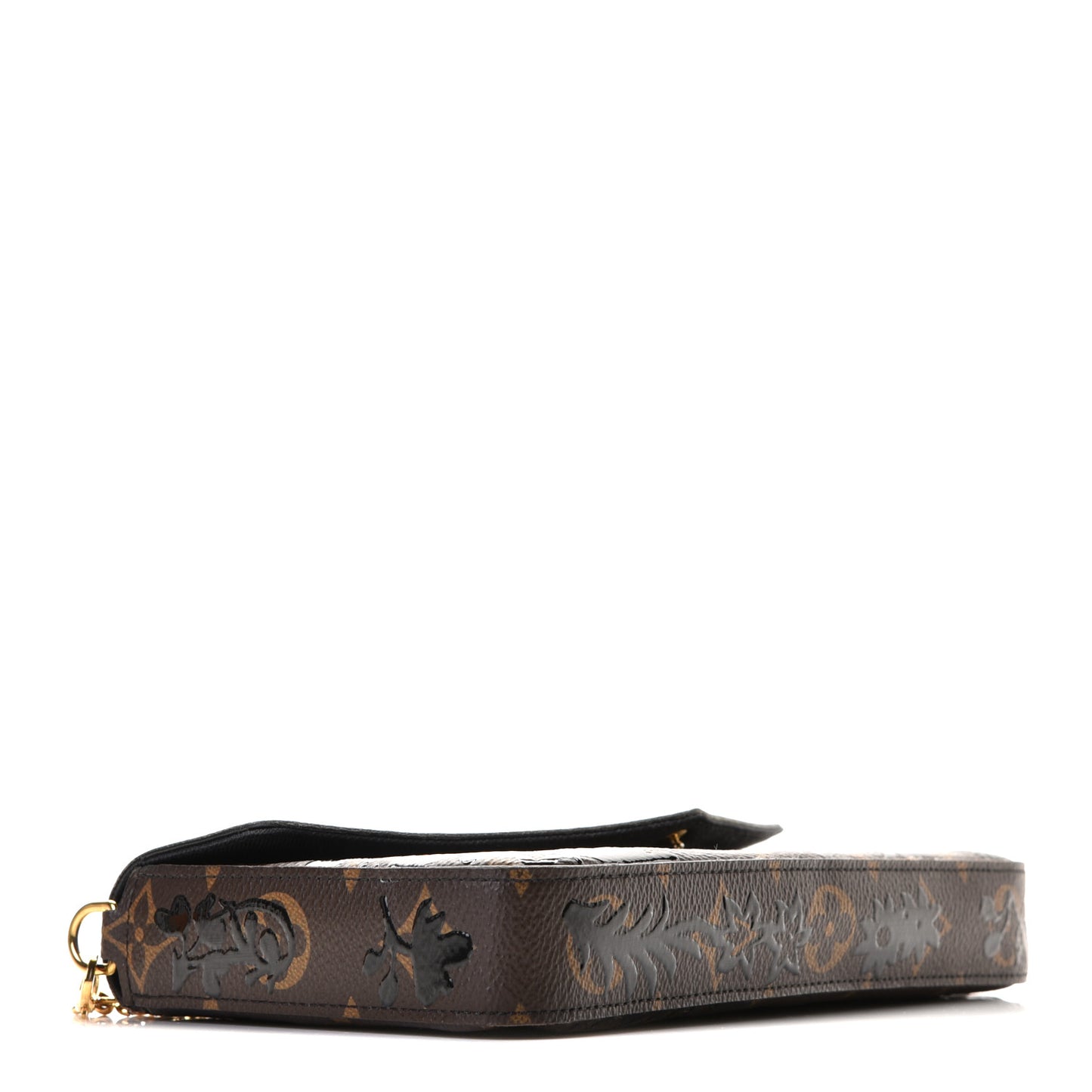 Monogram Blossom Pochette Felicie Chain Wallet Black