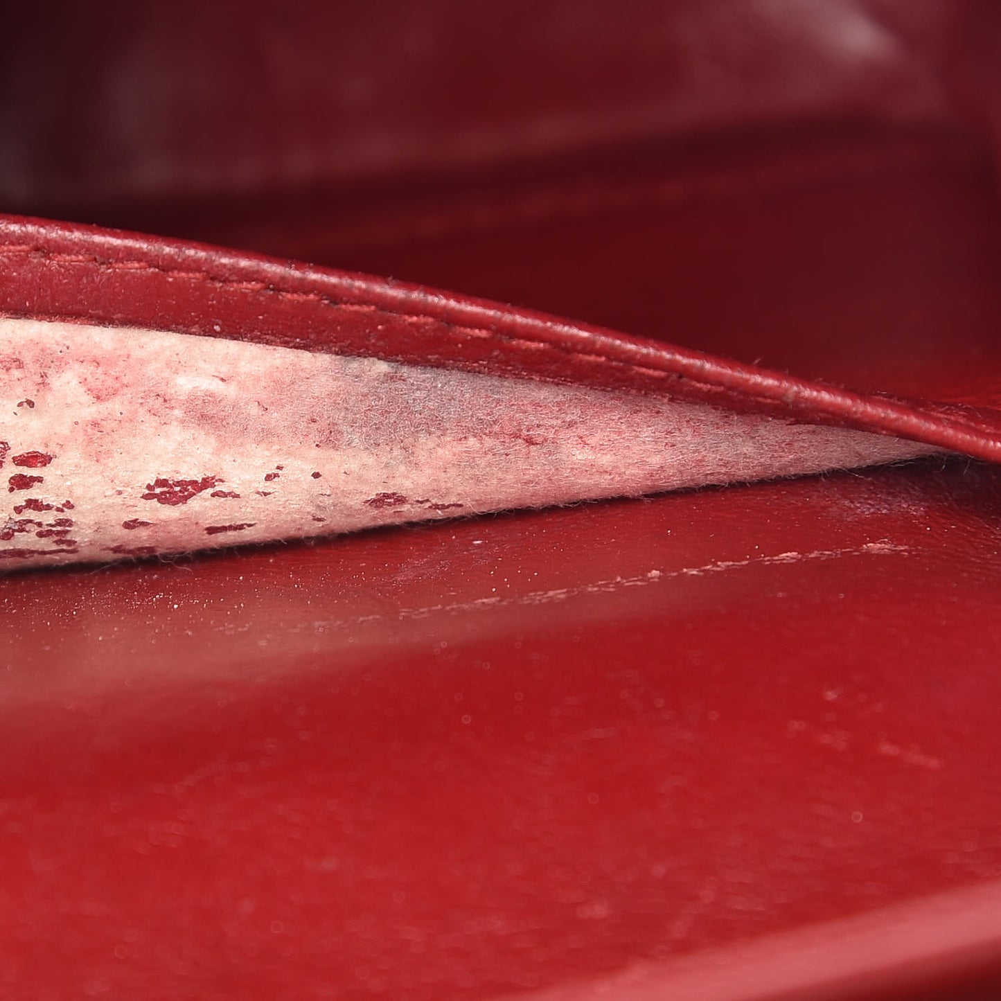 Lambskin Quilted Small Double Flap Red