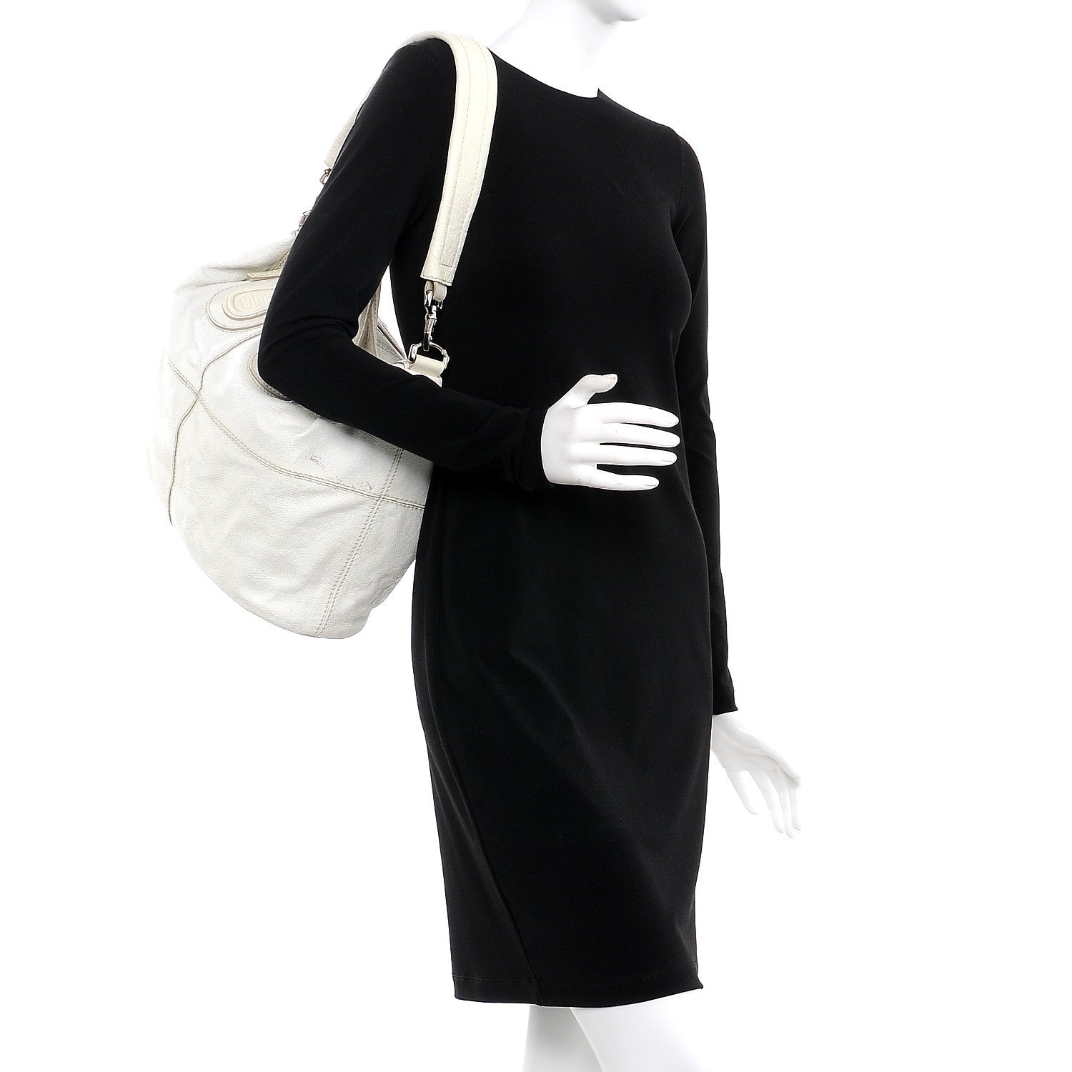 Givenchy Sugar Goatskin Medium Nightingale Tote Bag Ivory 2 of 10