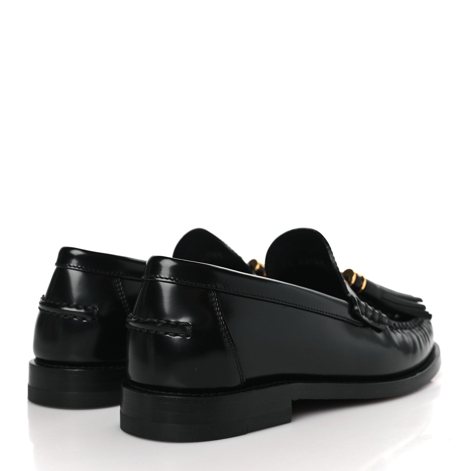 Christian Dior Brushed Calfskin The D-Academy Loafers 35.5 Black