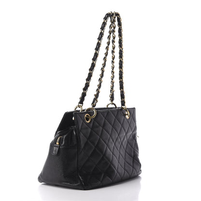 Chanel Caviar Quilted Petit Timeless Tote PTT Black 3 of 9