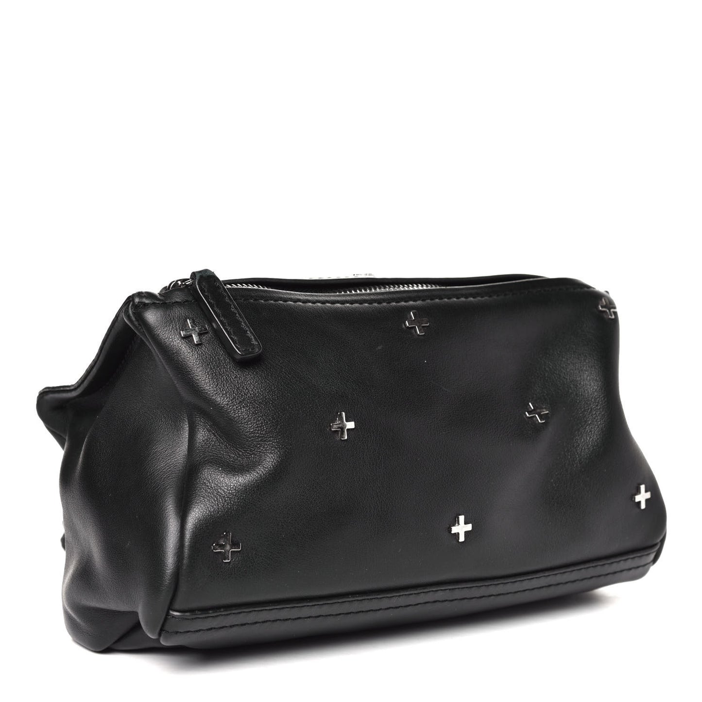 Calfskin Cross Mini Chain Pandora Black