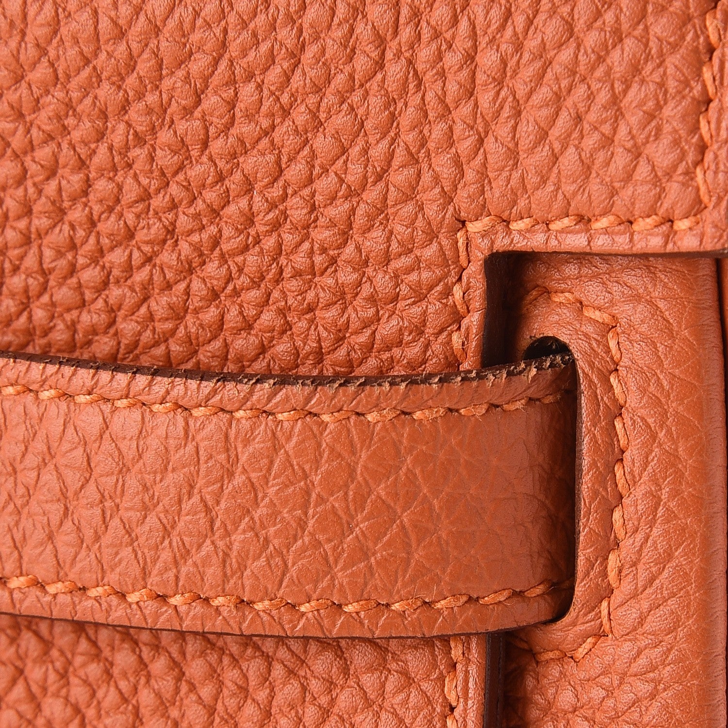 Hermes Togo Kelly Retourne 35 Orange 33 of 34