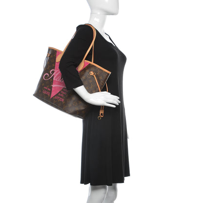 Louis Vuitton Monogram Hawaii V Neverfull MM Hot Pink 3 of 13