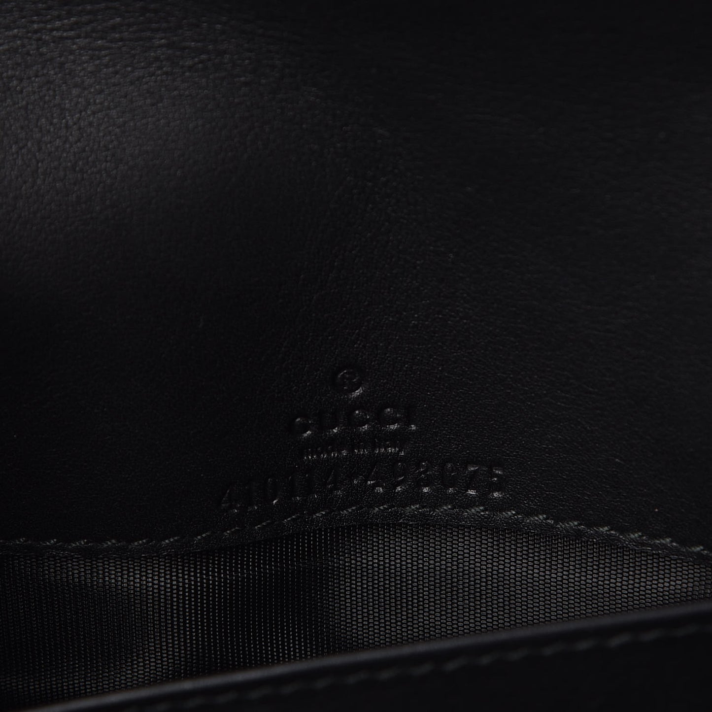 GG Supreme Monogram Arabesque Chain Wallet Black