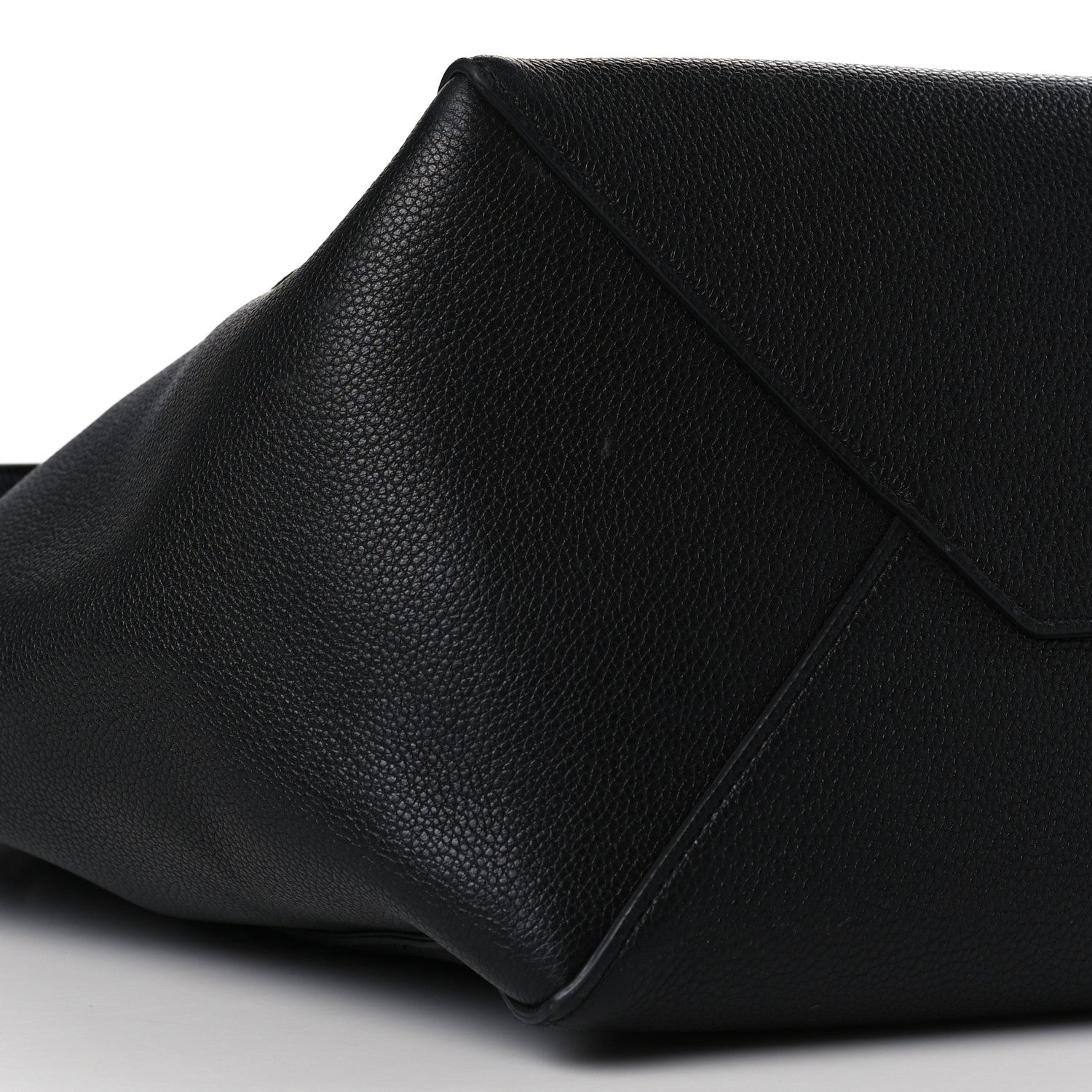 Celine Soft Grained Calfskin Small Belt Cabas Phantom Black 8 of 9