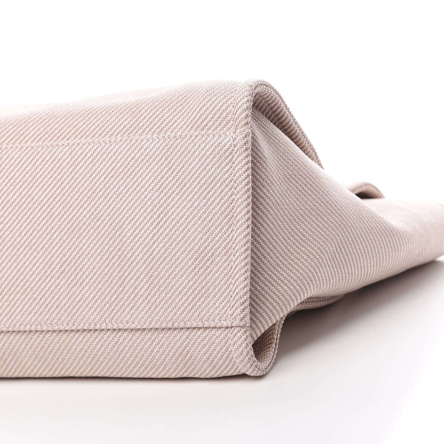 Mixed Fibers Calfskin Medium Deauville Tote Beige