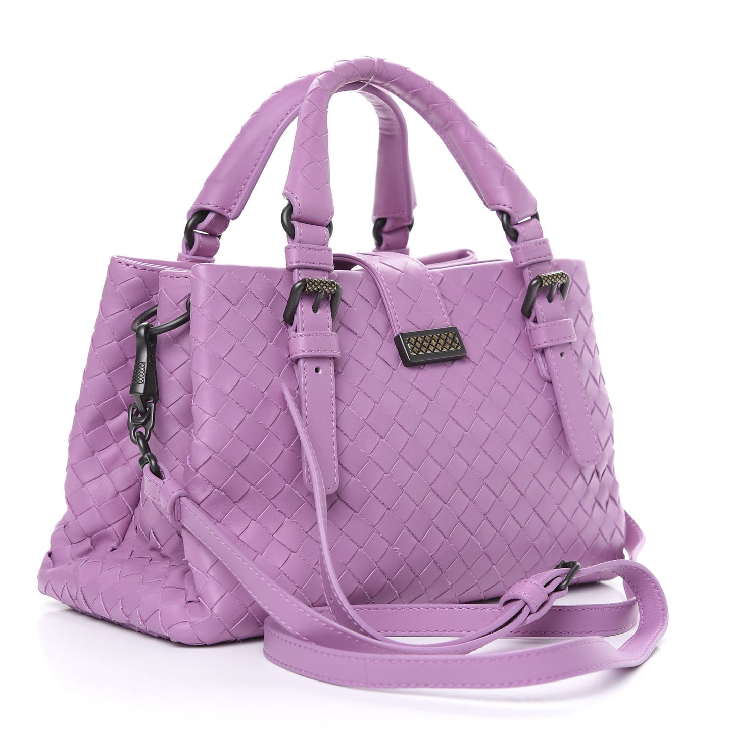 Light Calfskin Intrecciato Mini Roma Twilight