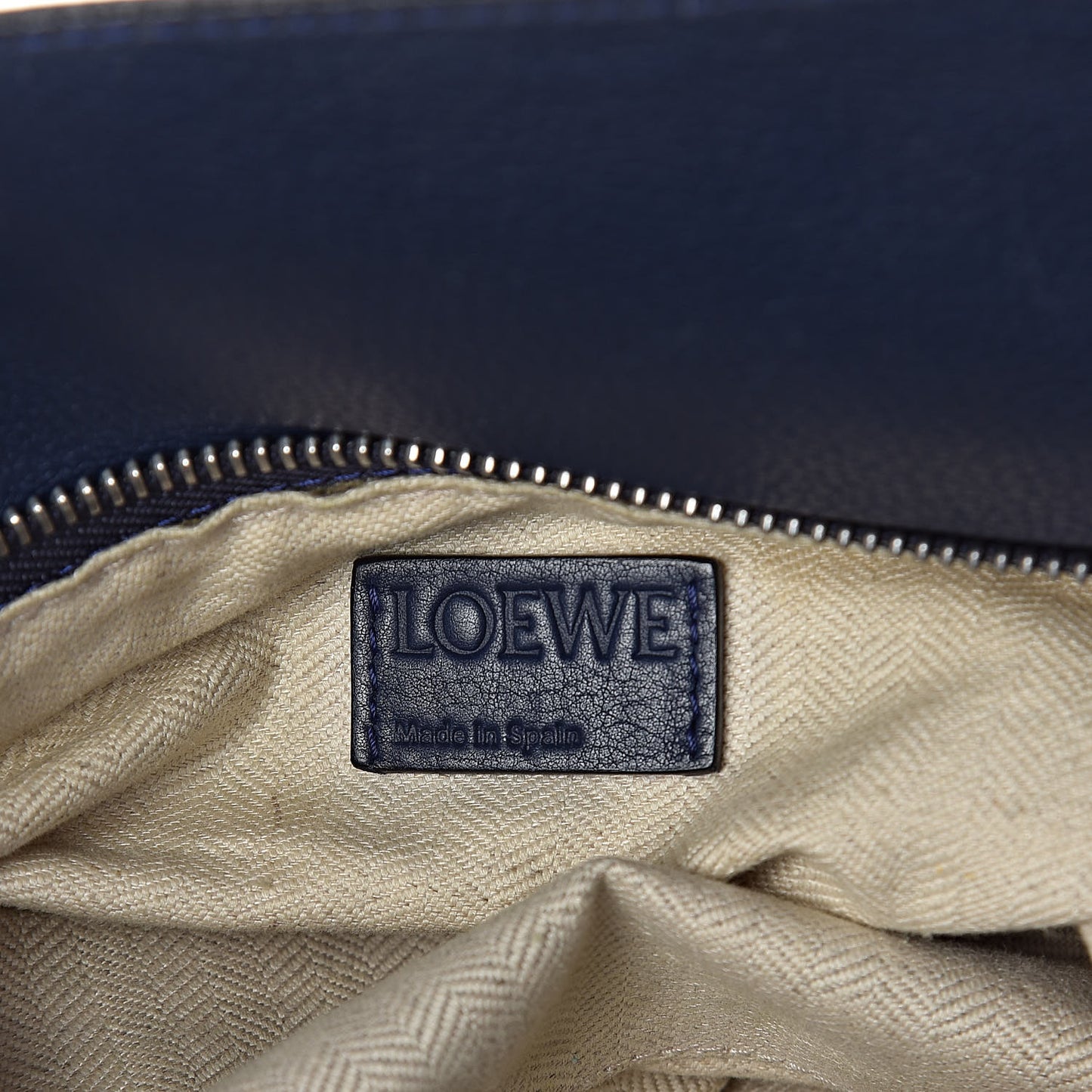 Calfskin Large Puzzle Bag Deep Blue
