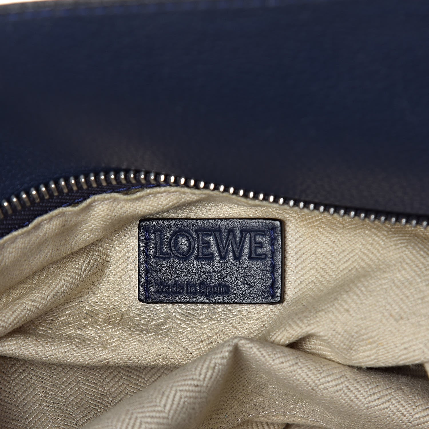Loewe Calfskin Large Puzzle Bag Deep Blue 6 of 10
