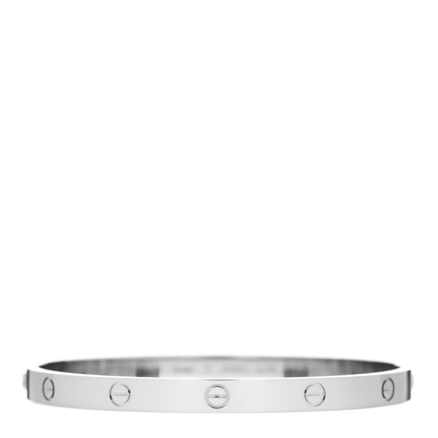 Cartier 18K White Gold LOVE Bracelet 21 1 of 4