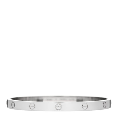 Cartier 18K White Gold LOVE Bracelet 21 1 of 4