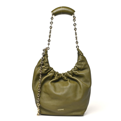 Loewe Mellow Nappa Small Squeeze Bag Olive 1 of 9