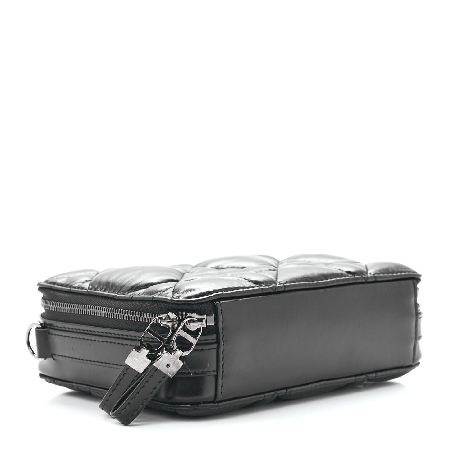 Calfskin Macrocannage Caro Box Bag Black