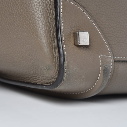 Celine Drummed Calfskin Mini Luggage Souris 12 of 26