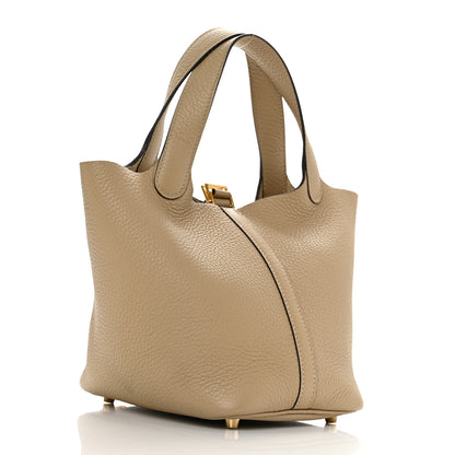 Hermes Taurillon Clemence Picotin Lock 18 PM Trench 3 of 11