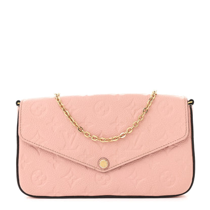 Louis Vuitton Empreinte Pochette Felicie Chain Wallet Rose Poudre 1 of 13