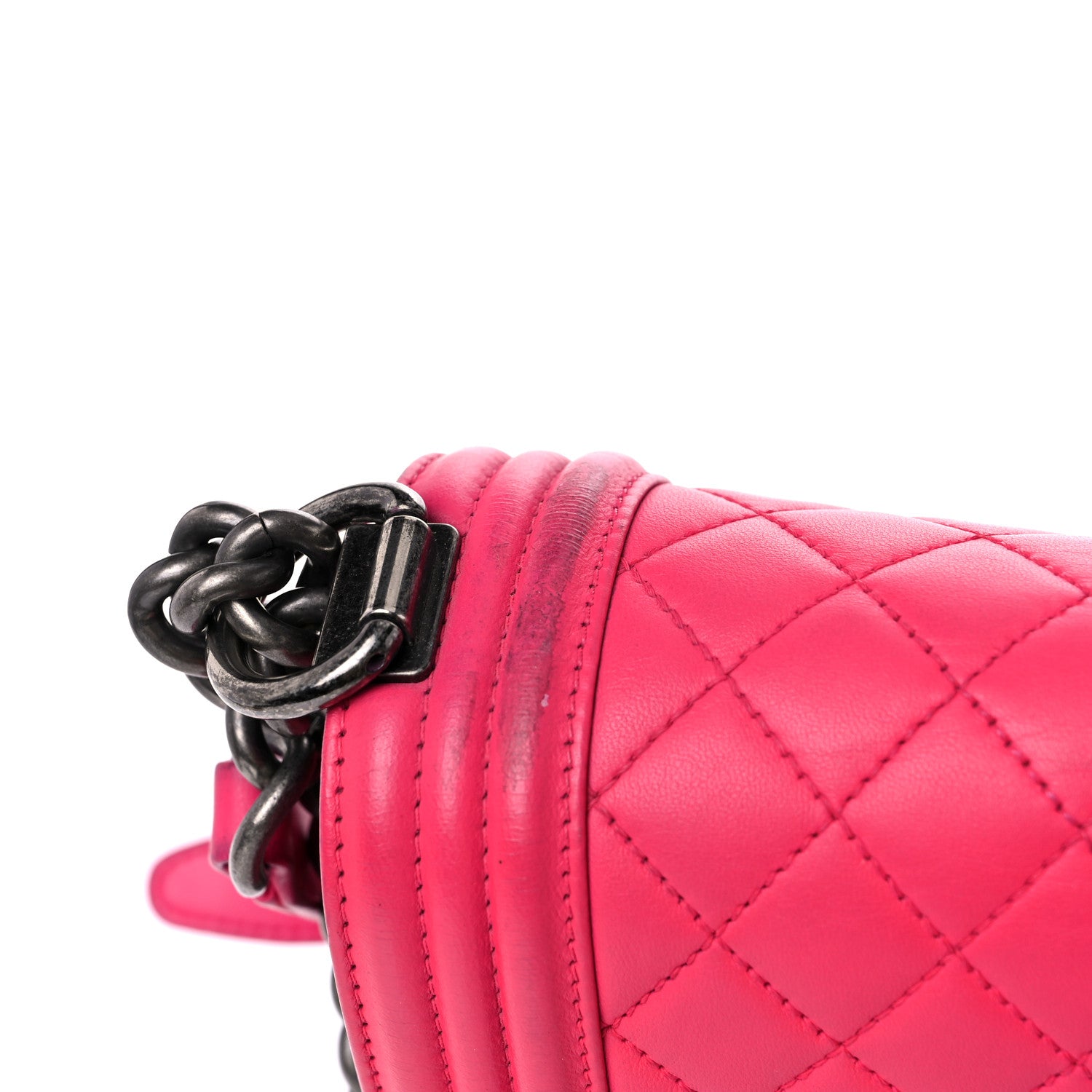 Chanel Lambskin Quilted Medium Boy Flap Pink 16 of 20
